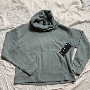 Zobha Gray Cowl Neck Top